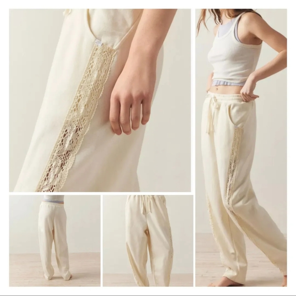 🌟 NWT 🌟 Urban Outfitters Jayce Lace-Inset Sweatpants Size XS